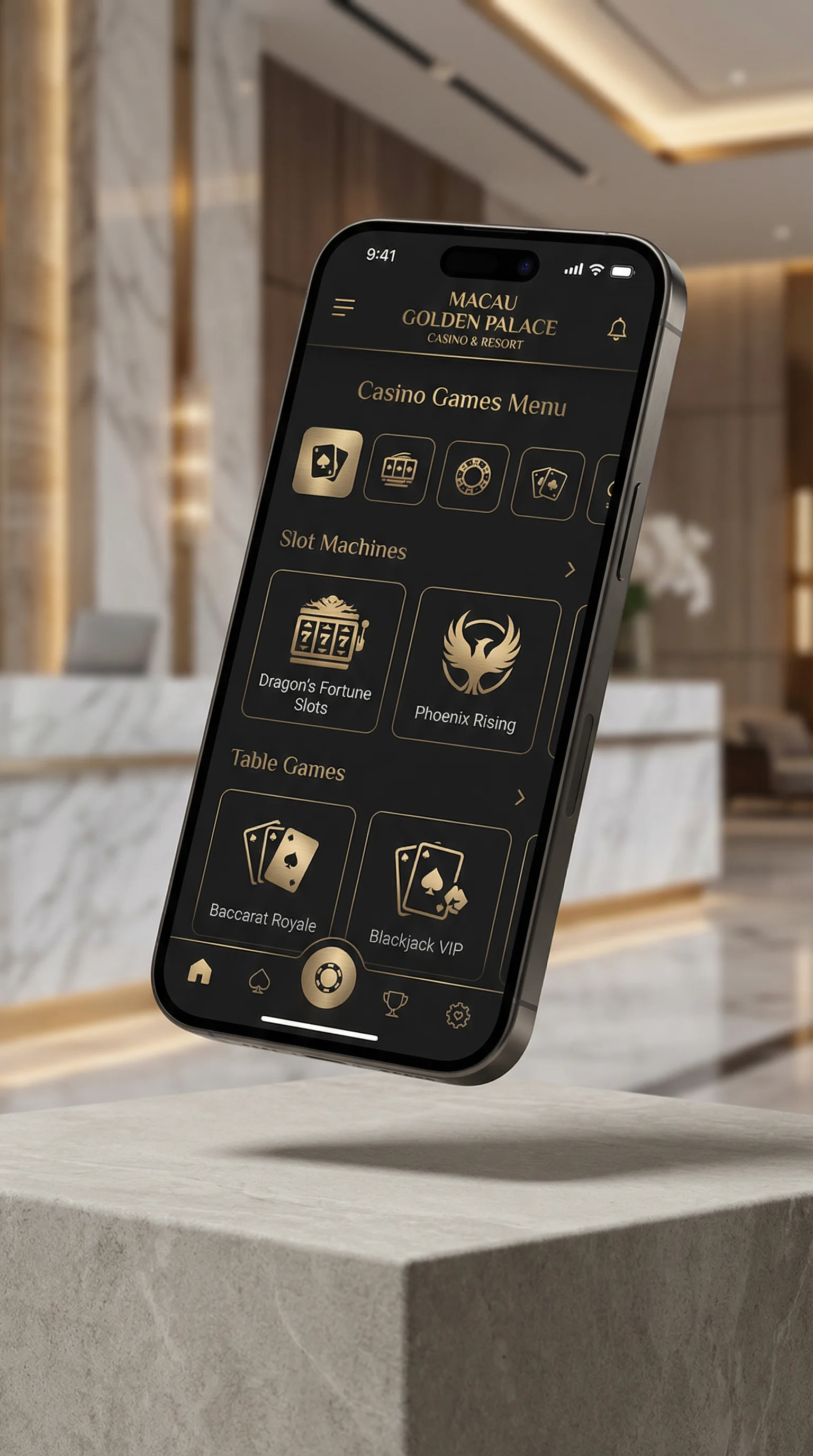 百家乐手机APP界面展示